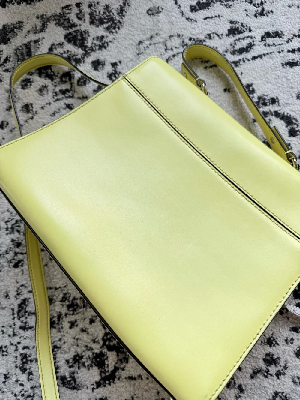 kate spade Doris Lemon Yellow Structured Top-Handle Satchel